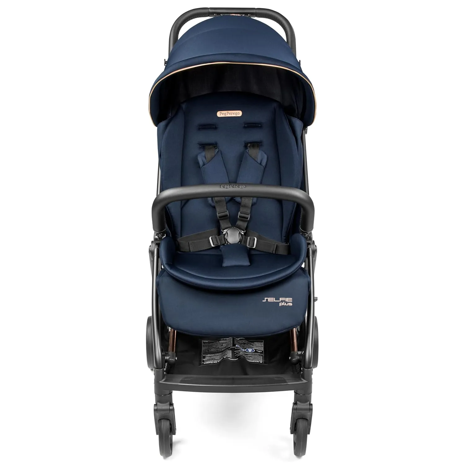 Selfie Plus Lightweight and Compact Stroller- Blue Shine (Blue & Copper)