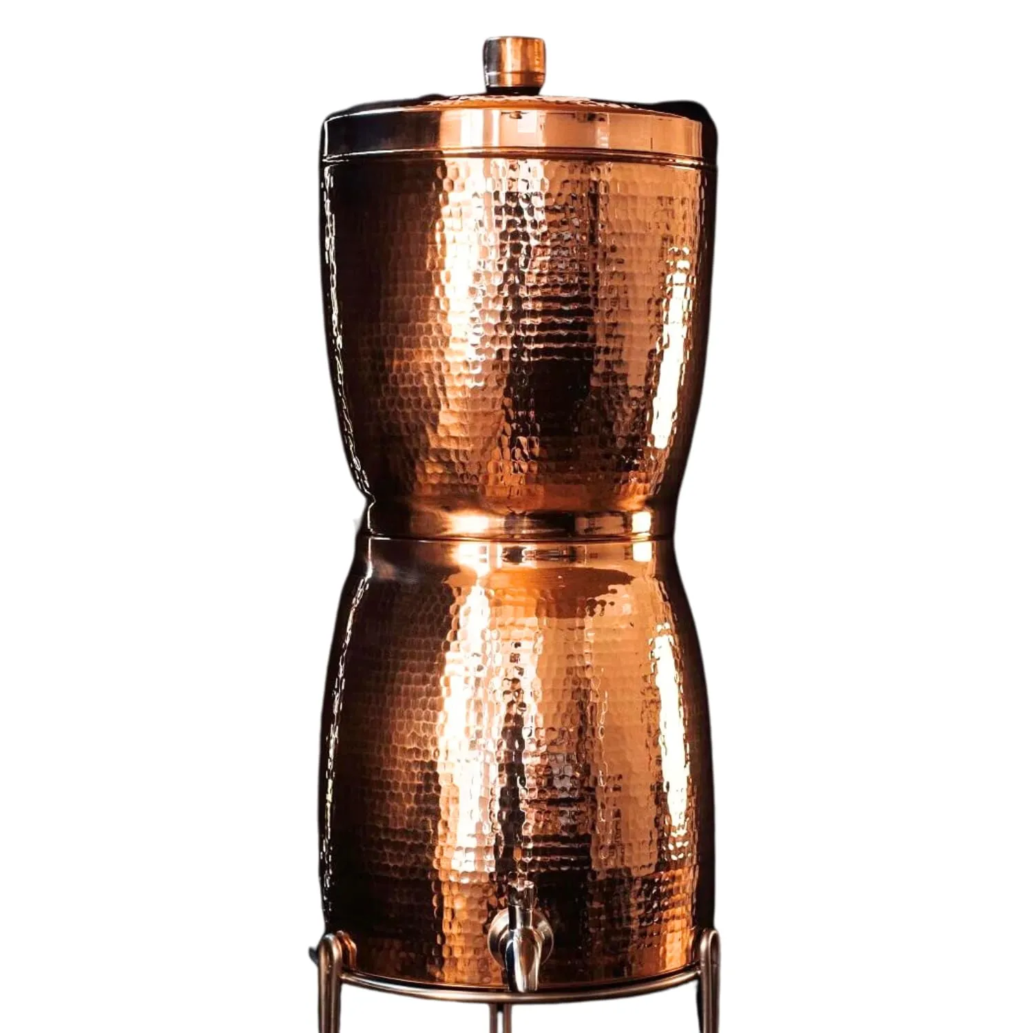 Sertodo Sana Vida Copper Water Filter System | 2 Gal Capacity | Stainless Steel Spigot Included | Filters and Stand not Included