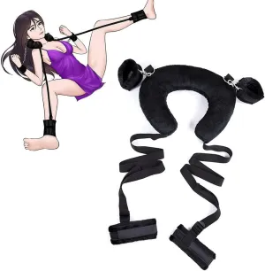Sex Ties for Wrist Ankle Cuff Queen Size Bed Straps for Adult Play Leg Spreader Bar Accessories Sweater BDSM Sex Bondage Restraints Kit Toys Sex Things Accessories for Adults Couples Kinky KZ-Y7