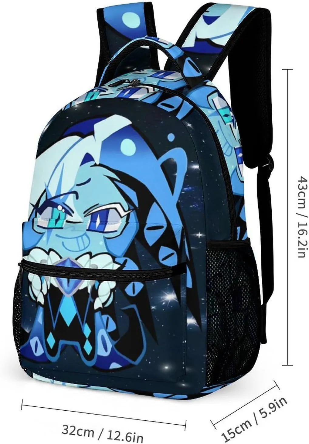 sha_dow Blue milk Backpack Large Capacity Laptop Bags Lightweight Multifunction Daypack for Daily/Work/Sport