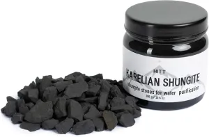 Shungite Stones Karelian Heritage Shungite Water Filter Rocks Shungite Stones Water Mineral Rocks for Water Purification 300 Gr /5 Oz. Karelian Heritage