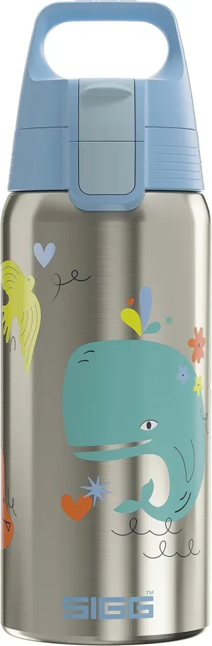 SIGG - Insulated Kids Bottle - Shield One Therm - For Carbonated Beverages - Dishwasher Safe - Stainless Steel - 17 Oz