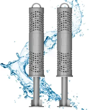 Silver Ion Cartridge for Hot Springs - Hot Tub Silver Ion Cartridge Stick, Hot Tub Mineral Cartridge for Hot Tub Filter with 4 Months Lifetime for Most Hot Tub(2-Pack, Grey)