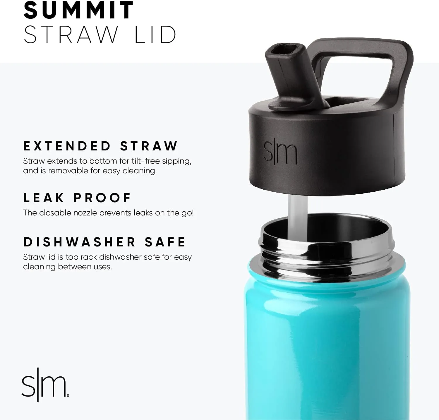 Simple Modern Paw Patrol Kids Water Bottle with Straw Insulated Stainless Steel Toddler Cup for Boys, Girls, School | Summit Collection | 14oz, Chase on the Case