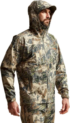 SITKA Gear Men's Dew Point Waterproof Lightweight Hunting Jacket, Optifade Open Country, Medium