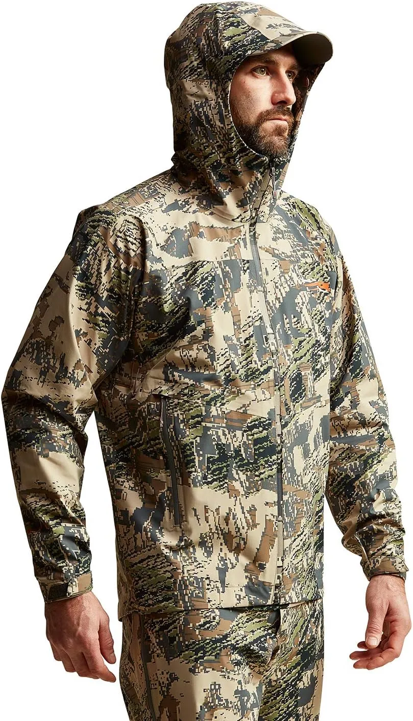 SITKA Gear Men's Dew Point Waterproof Lightweight Hunting Jacket, Optifade Open Country, Medium