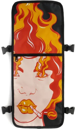 Skunk FaceOff Customizable Smell-proof Fashion Backpack (Fire, Face Cover L)