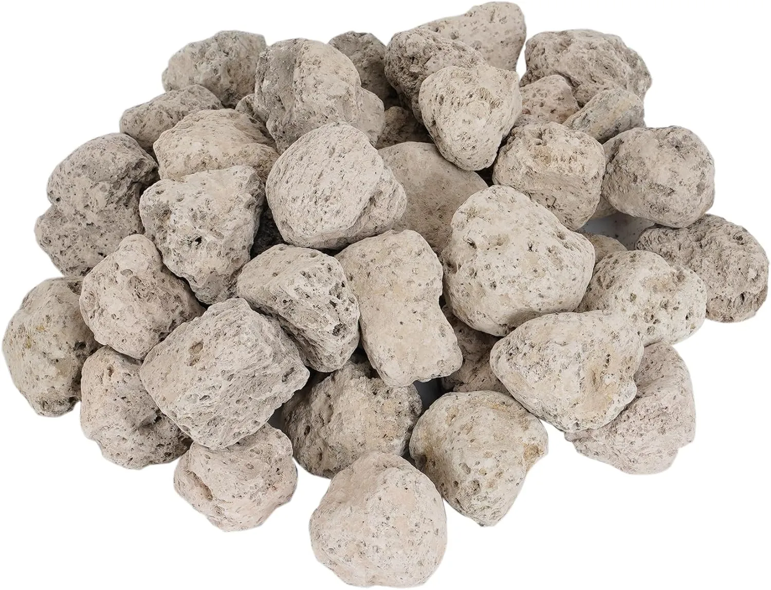 Skyflame 1"-2" Natural Volcanic Lava Rock, Fireproof and Heatproof Pumice Stone for Outland Living Bond Portable Fire Pits, Indoor Outdoor Fireplaces, Fire Bowl, Landscaping Decoration - 5Pounds