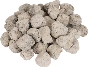 Skyflame 1"-2" Natural Volcanic Lava Rock, Fireproof and Heatproof Pumice Stone for Outland Living Bond Portable Fire Pits, Indoor Outdoor Fireplaces, Fire Bowl, Landscaping Decoration - 5Pounds