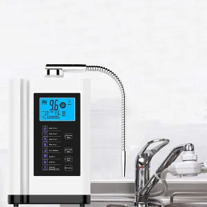 Smart Water Electrolyzer - 600mv Orp, Water Purifier Ph 3.5-10.5 Alkaline Acid Water Machine, 8000 Liters per Filter, 7 Water Settings, Auto Clean, Smart Voice,silver-110V