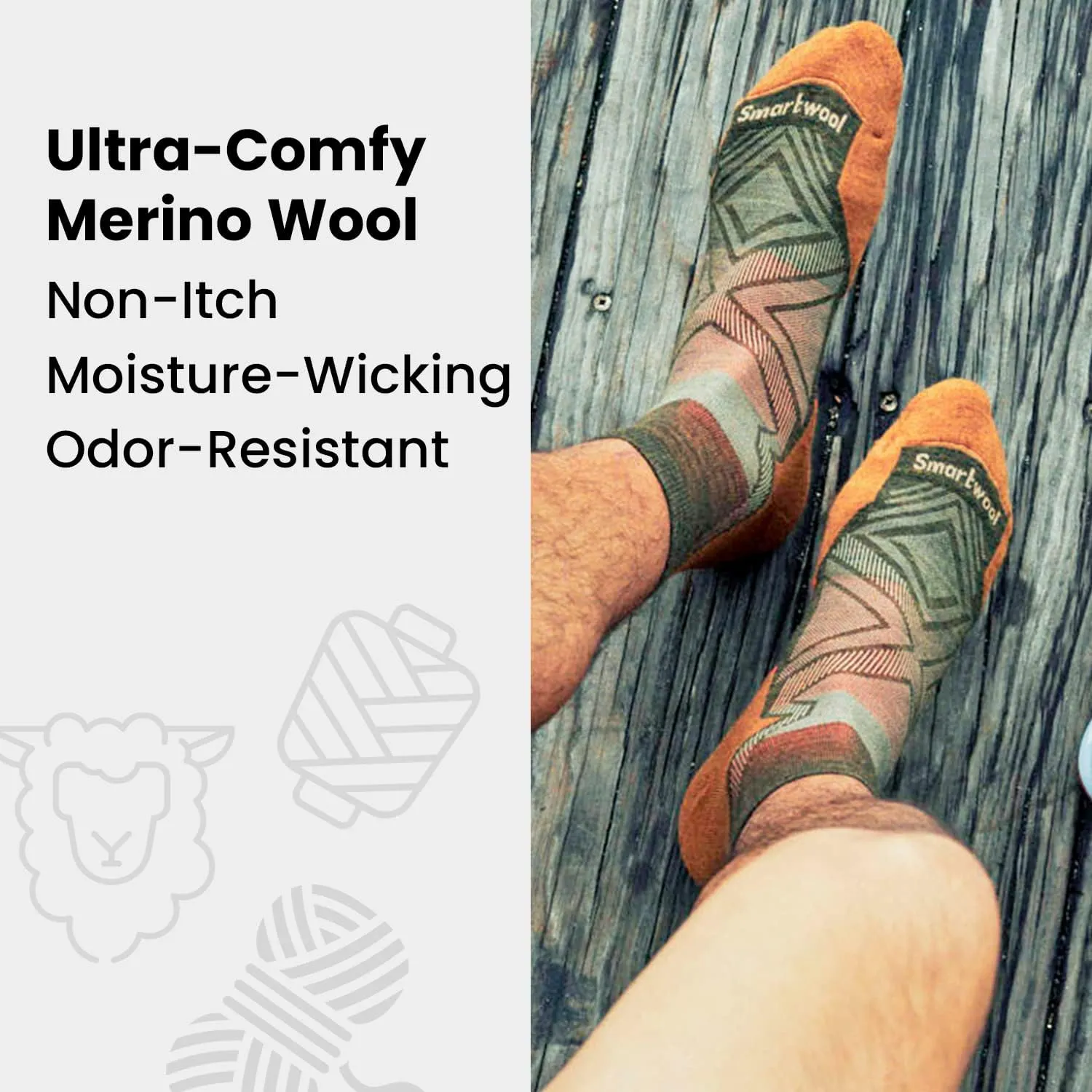 Smartwool Men's Hike Light Cushion Ankle Socks