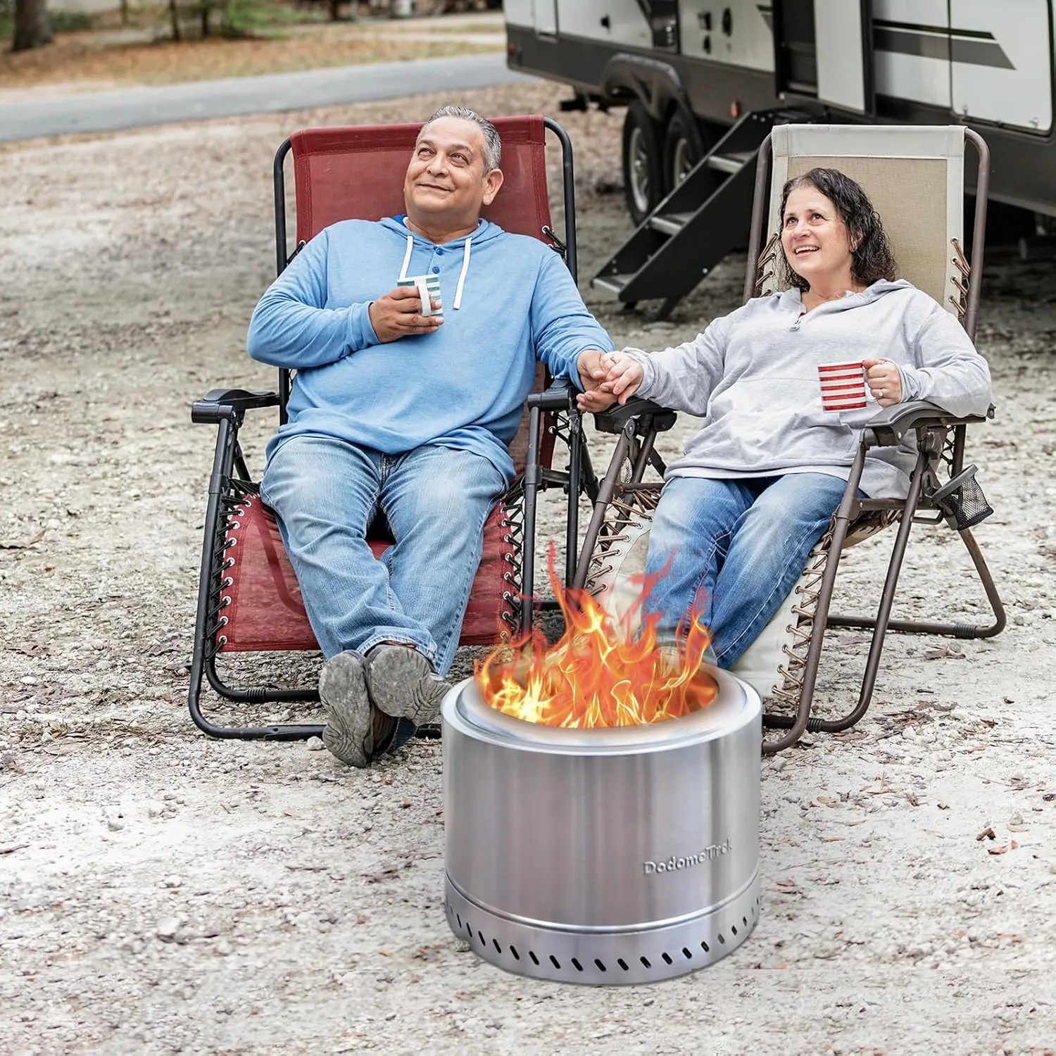 Smokeless Fire Pit, Portable Firepit Outdoor, 14 Inch Inky