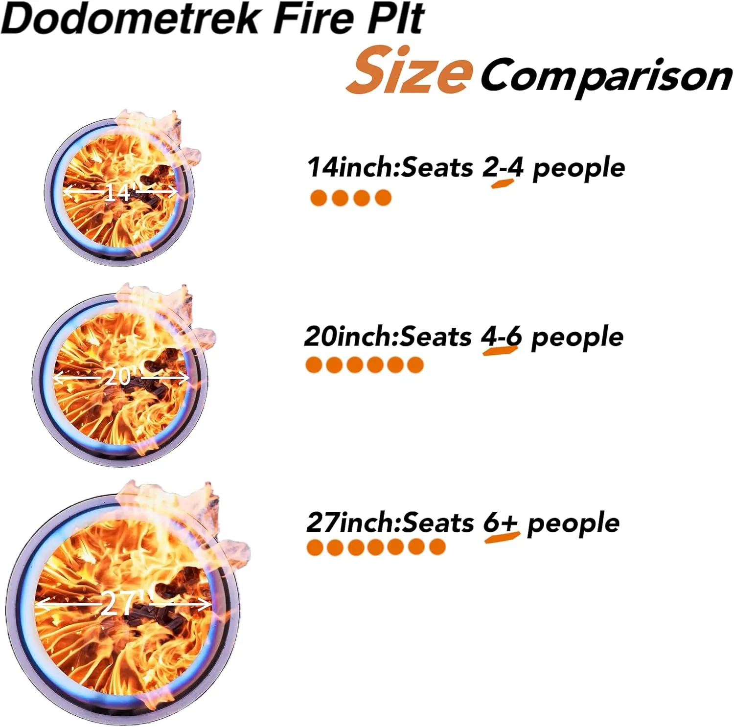 Smokeless Fire Pit, Portable Firepit Outdoor, 20 Inch Stainless Steel