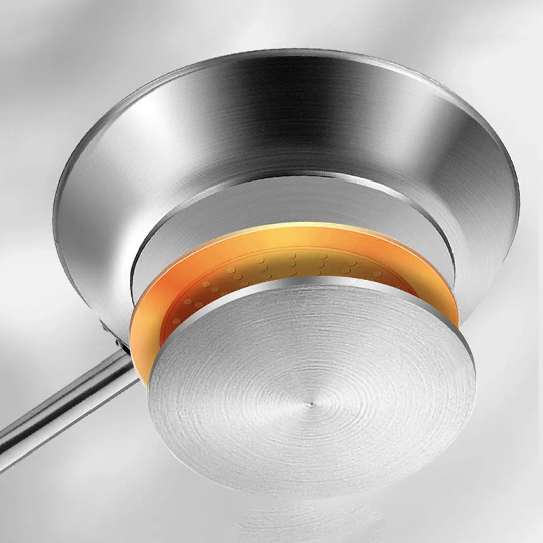SOGA 26cm Stainless Steel Saucepan Sauce pan with Glass Lid and Helper Handle Triple Ply Base Cookware