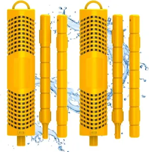 SPA Mineral Sticks for Hot Tub, Hot Tub Stick with 4 Months Lifetime Universal for Hot Tub & Pool, Spa Mineral Cartridge Keeps Water Crystal Clear (Yellow,2-Pack)