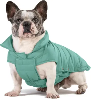 SPACE LION Puffer Jacket, Down Winter Coat, Waterproof, Windproof, Lightweight Jacket, Adjustable Fit for Small, Medium, Large Dogs (Green, XL)
