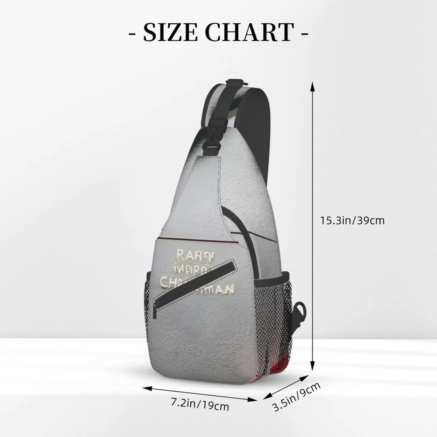 SSIMOO Merry Christmas 1 Versatile Travel Hiking Backpack-Perfect For Outdoor Cycling,Chest Shoulder Bag