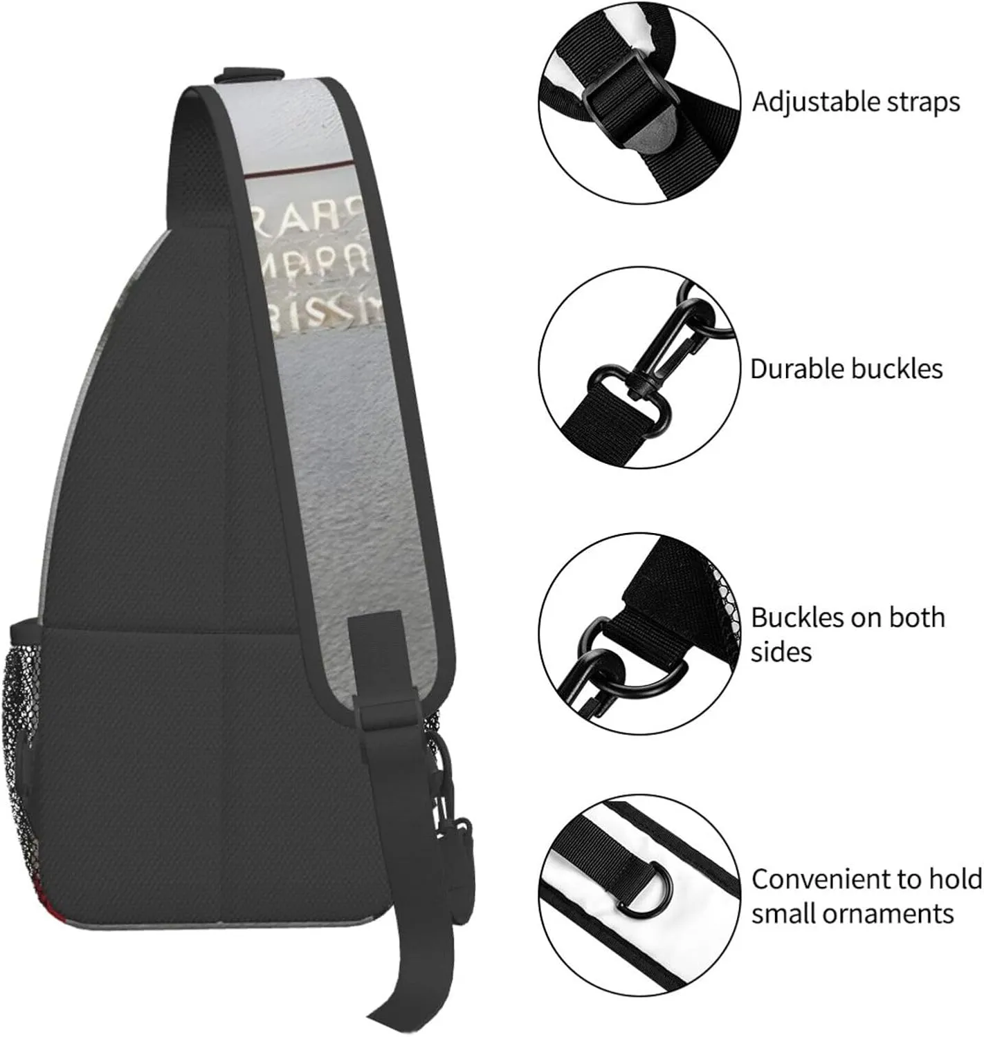 SSIMOO Merry Christmas 1 Versatile Travel Hiking Backpack-Perfect For Outdoor Cycling,Chest Shoulder Bag