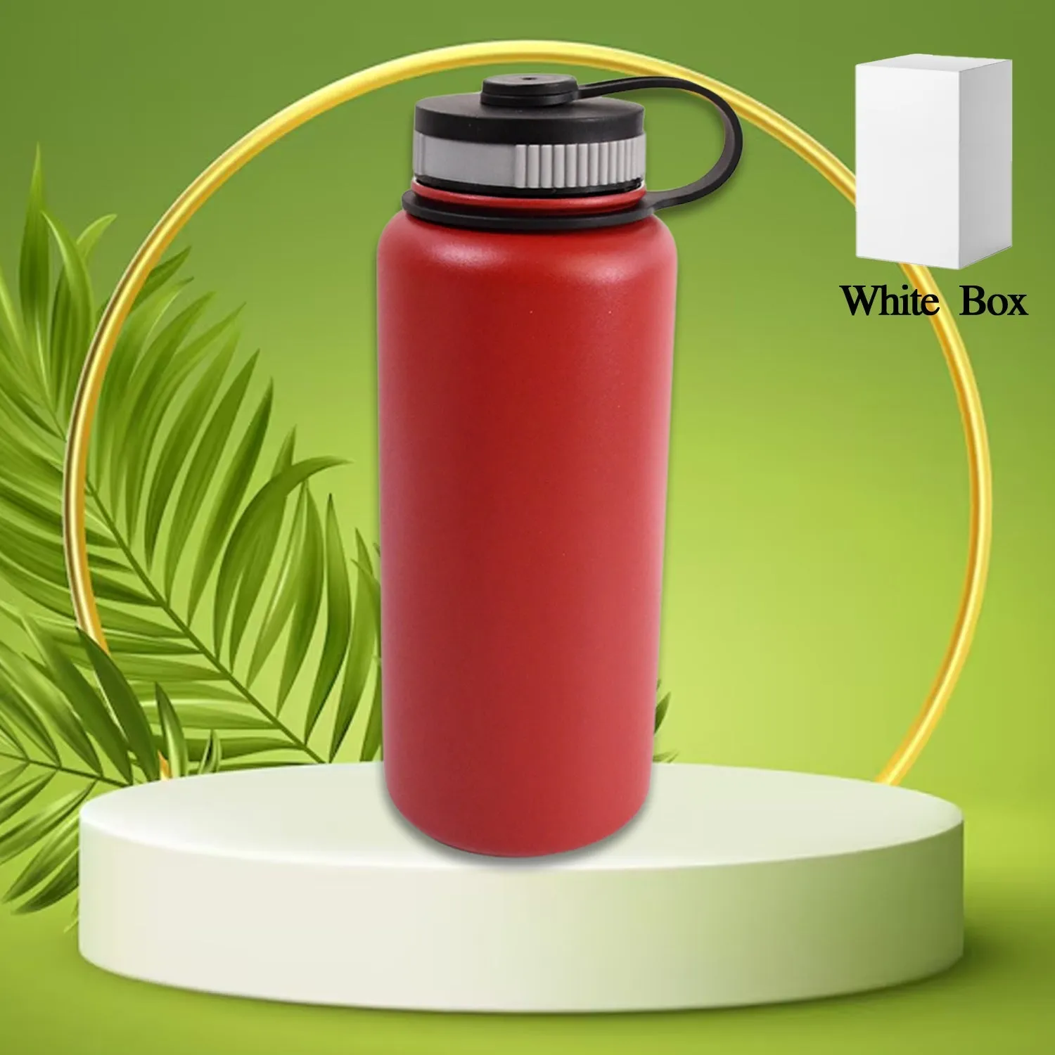 Stainless Steel Double Wall Vacuum-Insulated Drink Water Bottle (1000 ML / Mix Color)