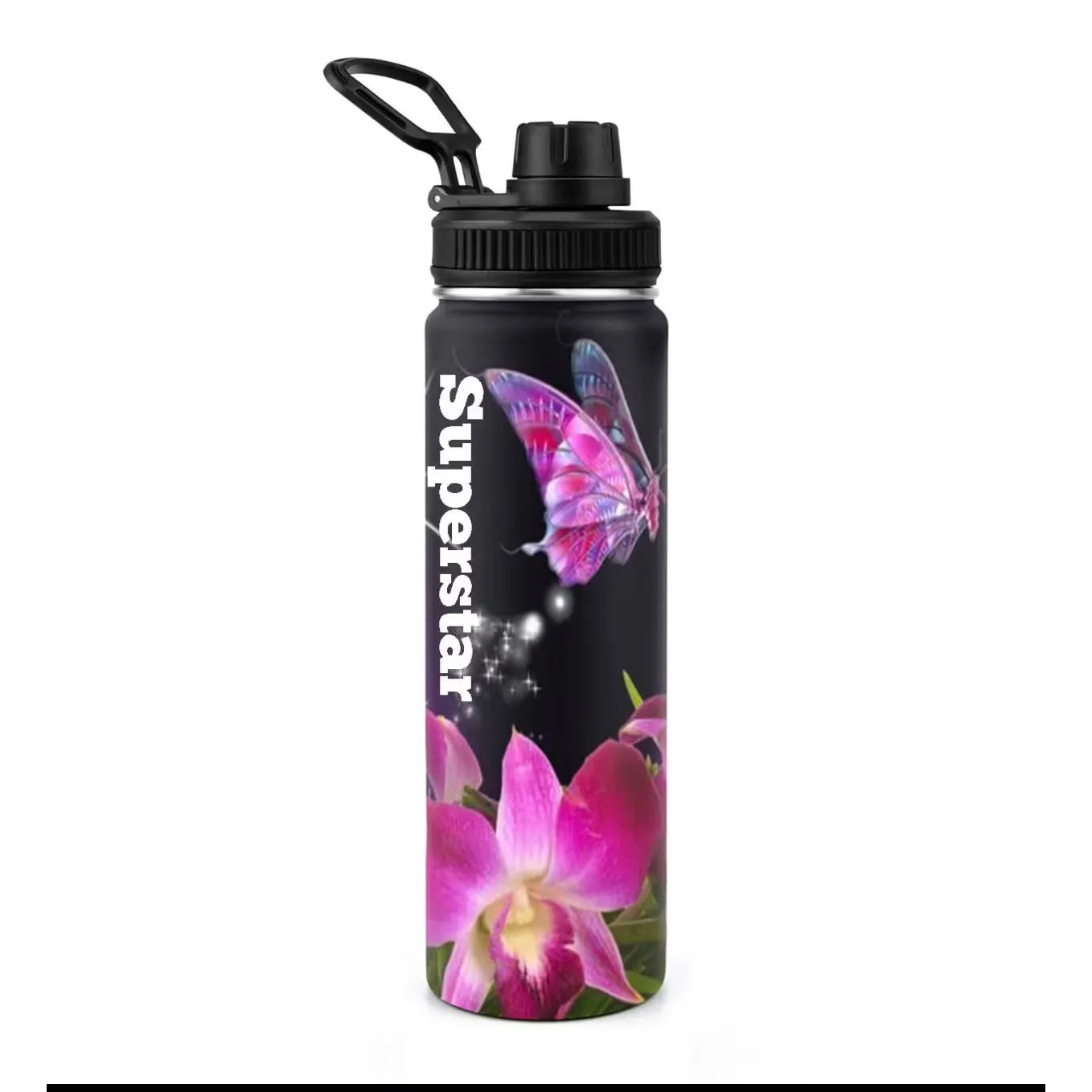 Stainless Steel Insulated Water Bottle with Spout Lid 25oz