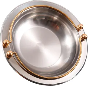 Stainless Steel Outdoor Sukiyaki Pot Japanese Style Seafood Cookware for Camping Hot Pot and Bbq Fast Heating Versatile Cookware for Home and Restaurant Use