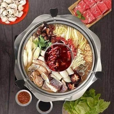 Stainless Steel Rotating Hot Pot Cookware - Easy Cook Kitchen Tool