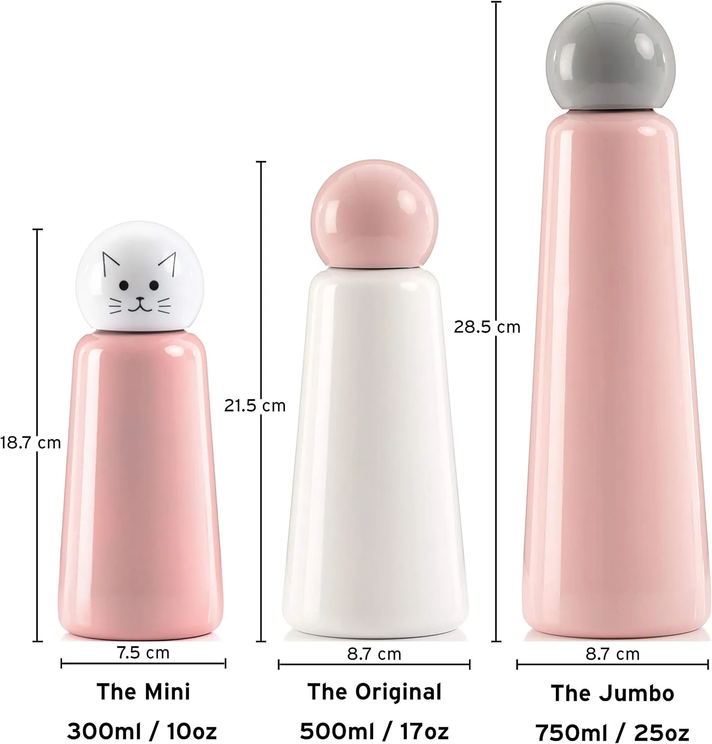 Stainless Steel Water Bottle | 300ml Insulated Water Bottle BPA Free | Cool and Modern Leak Proof Skittle Bottle Flask | Cold for 24  Hours, Hot for 12 | Indigo & Turquoise