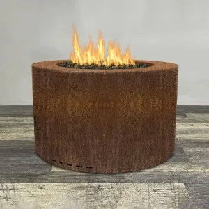 Starfire Designs Metal Gravity 36" Round Corten Steel Gas Fire Pit
