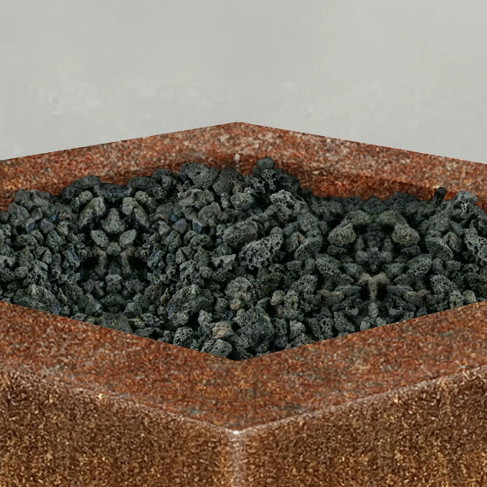 Starfire Designs Metal Gravity 36" Square Corten Steel Gas Fire Pit