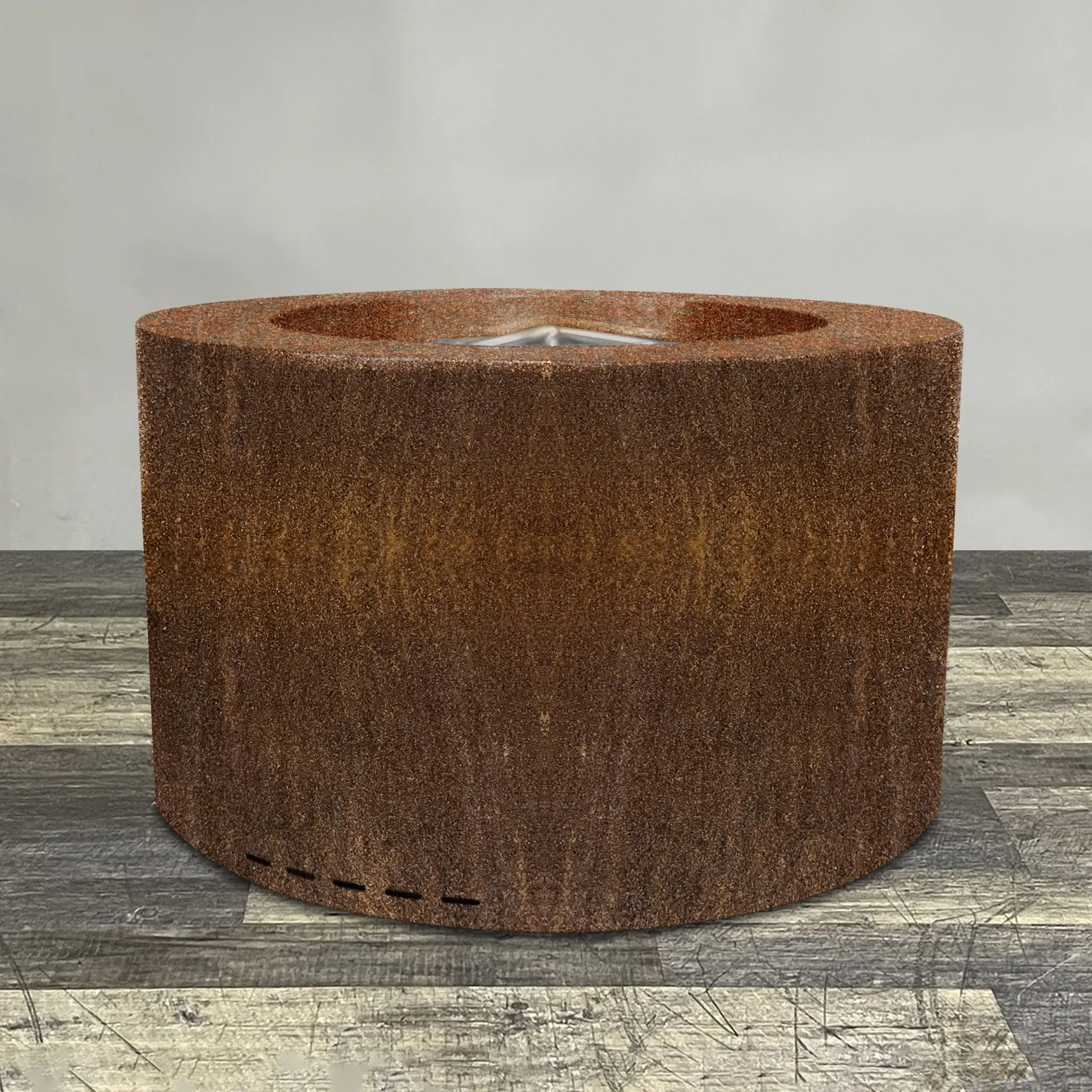 Starfire Designs Metal Gravity 45" Round Corten Steel Gas Fire Pit