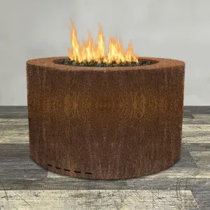 Starfire Designs Metal Gravity 45" Round Corten Steel Gas Fire Pit