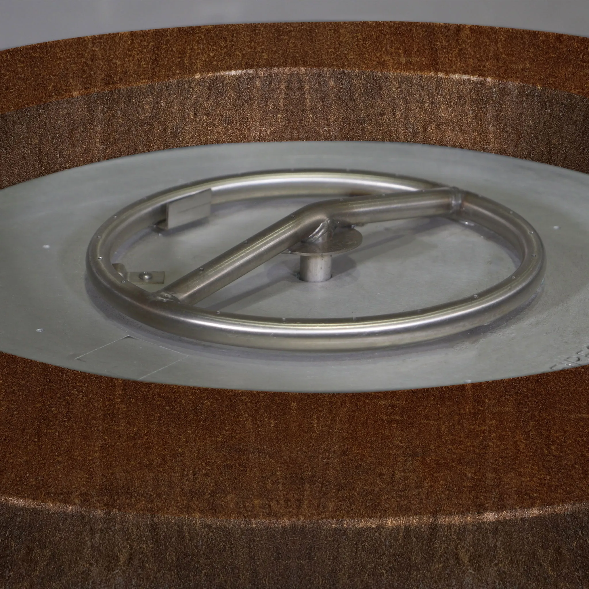 Starfire Designs Metal Gravity 45" Round Corten Steel Gas Fire Pit