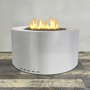 Starfire Designs Metal Gravity 45" Round Stainless Steel Gas Fire Pit