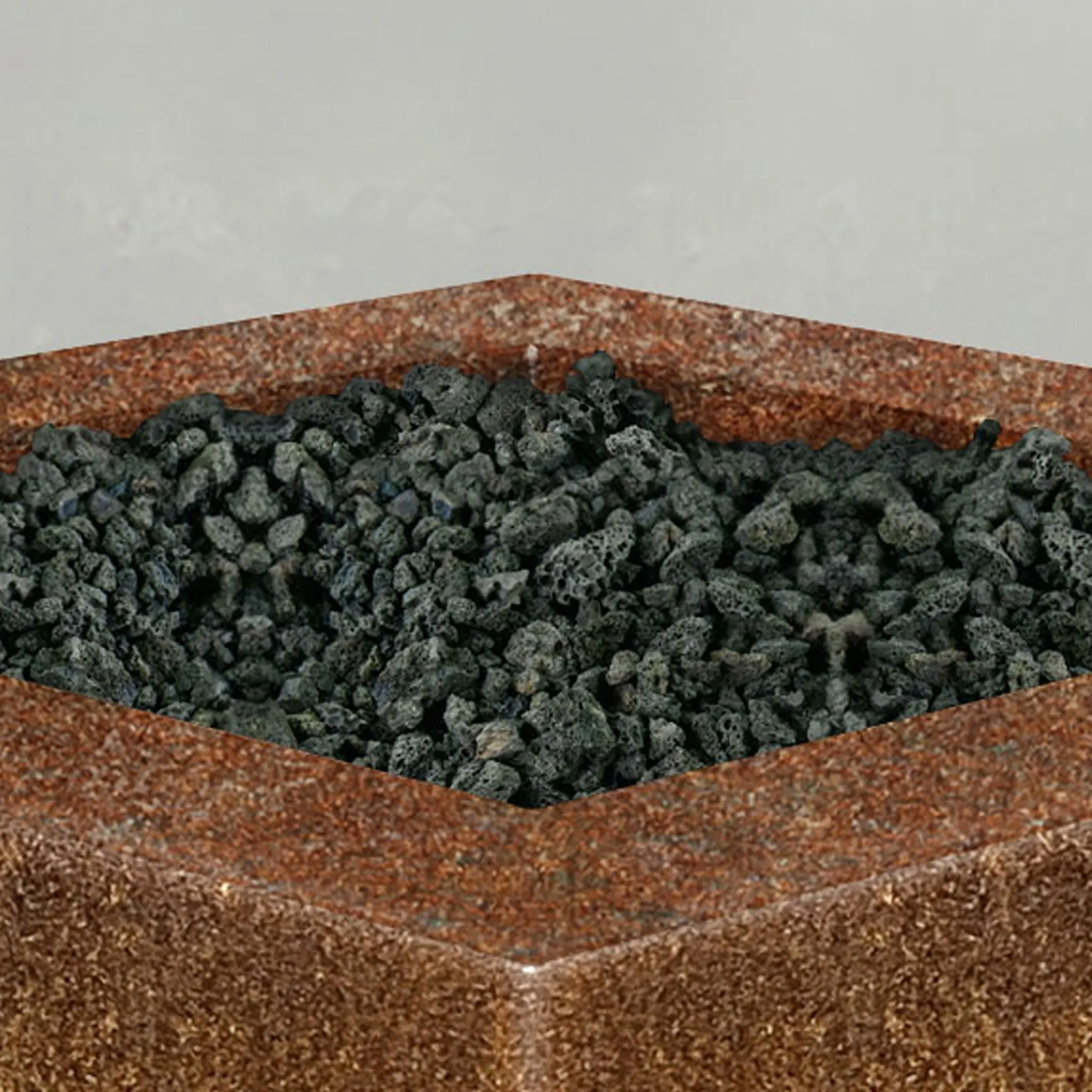 Starfire Designs Metal Gravity 45" Square Corten Steel Gas Fire Pit
