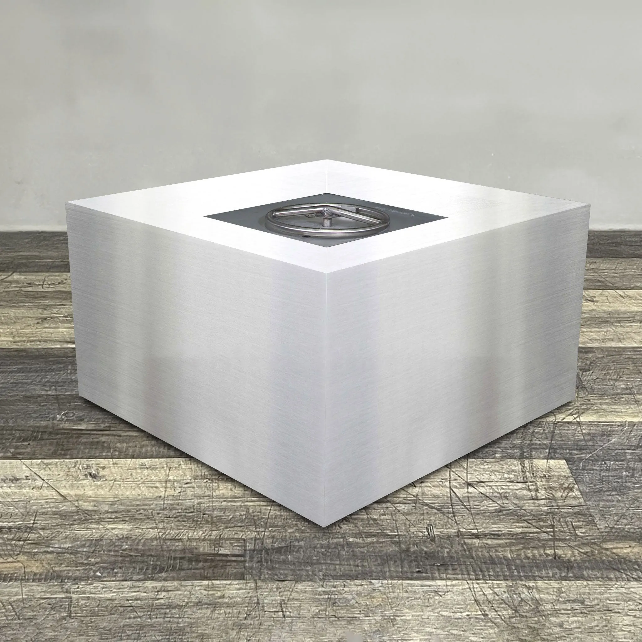 Starfire Designs Metal Gravity 45" Square Stainless Steel Gas Fire Pit