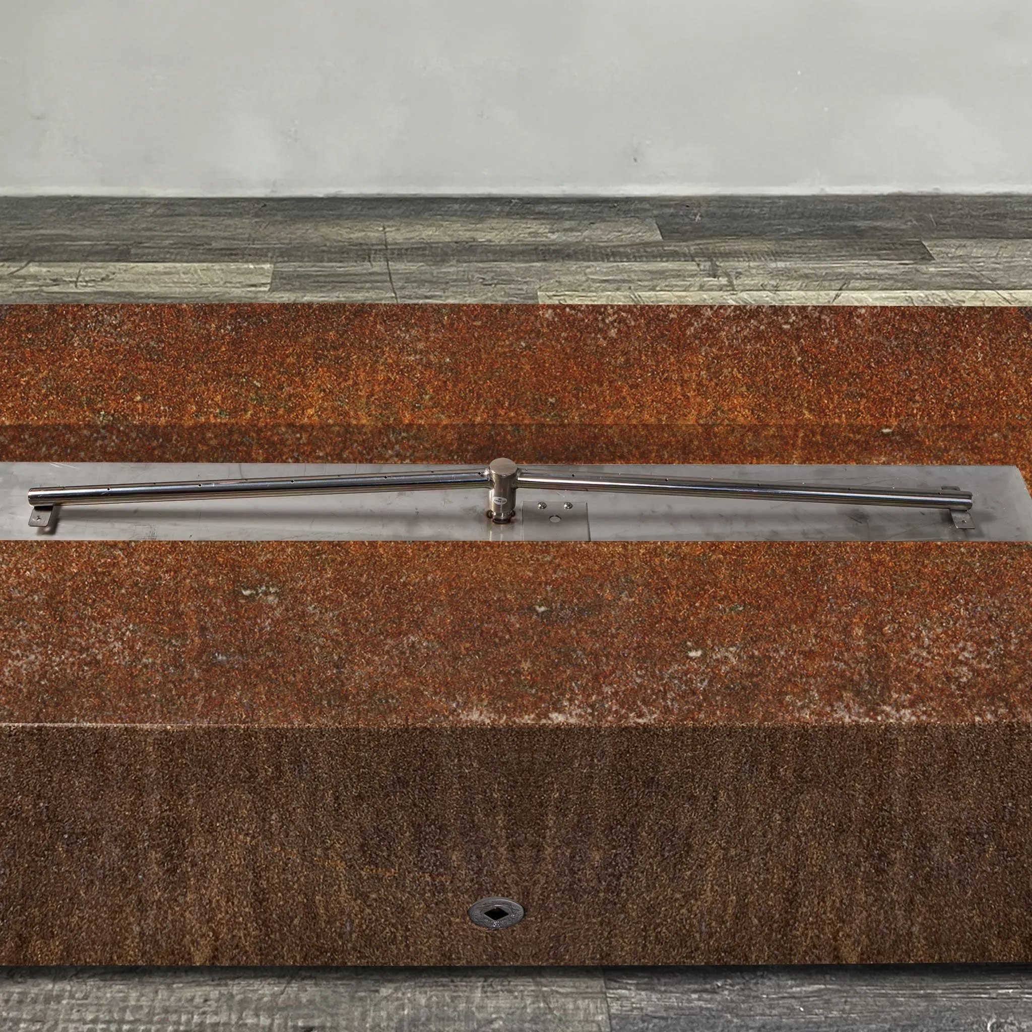 Starfire Designs Metal Gravity 60" x 24" Linear Corten Steel Gas Fire Pit