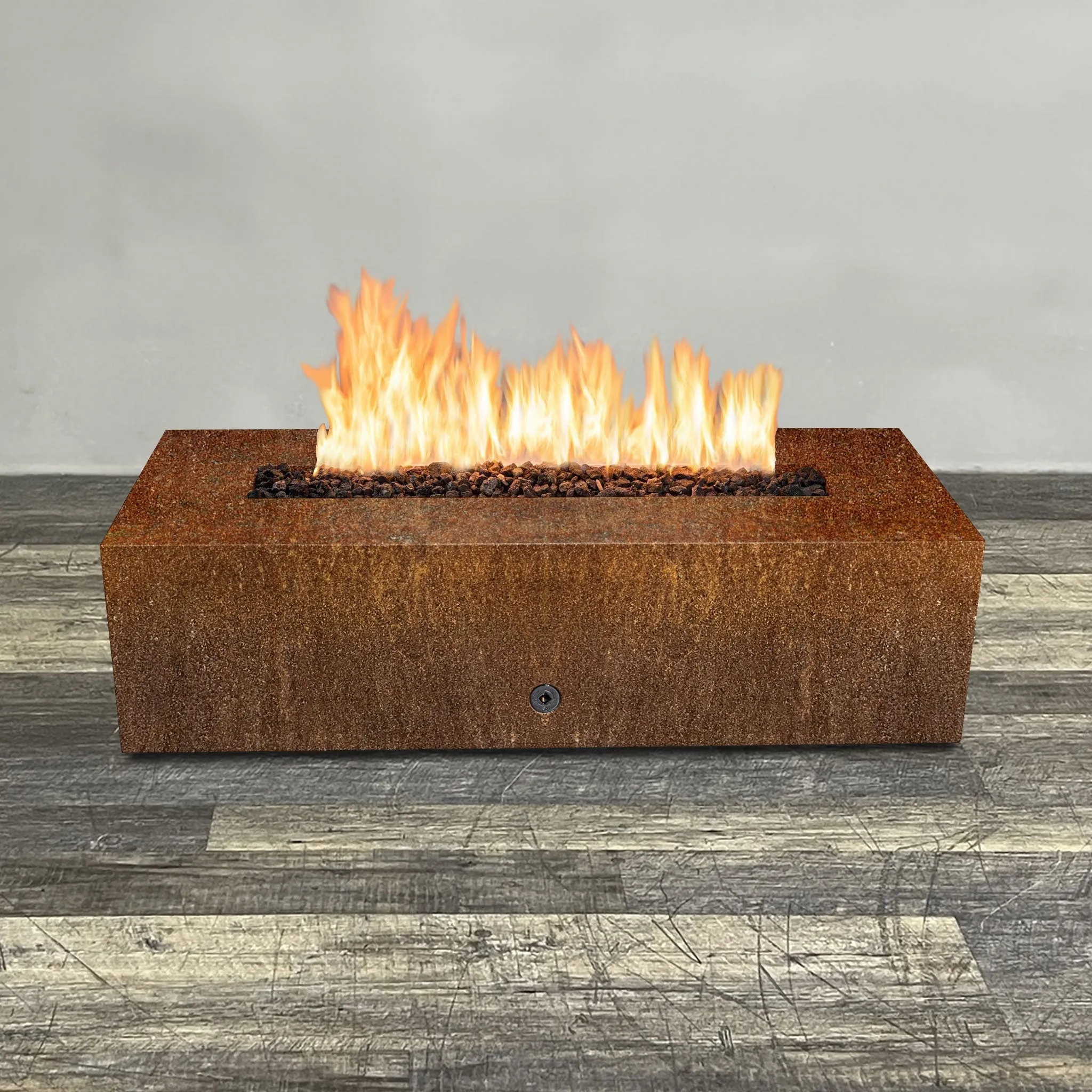Starfire Designs Metal Gravity 60" x 24" Linear Corten Steel Gas Fire Pit