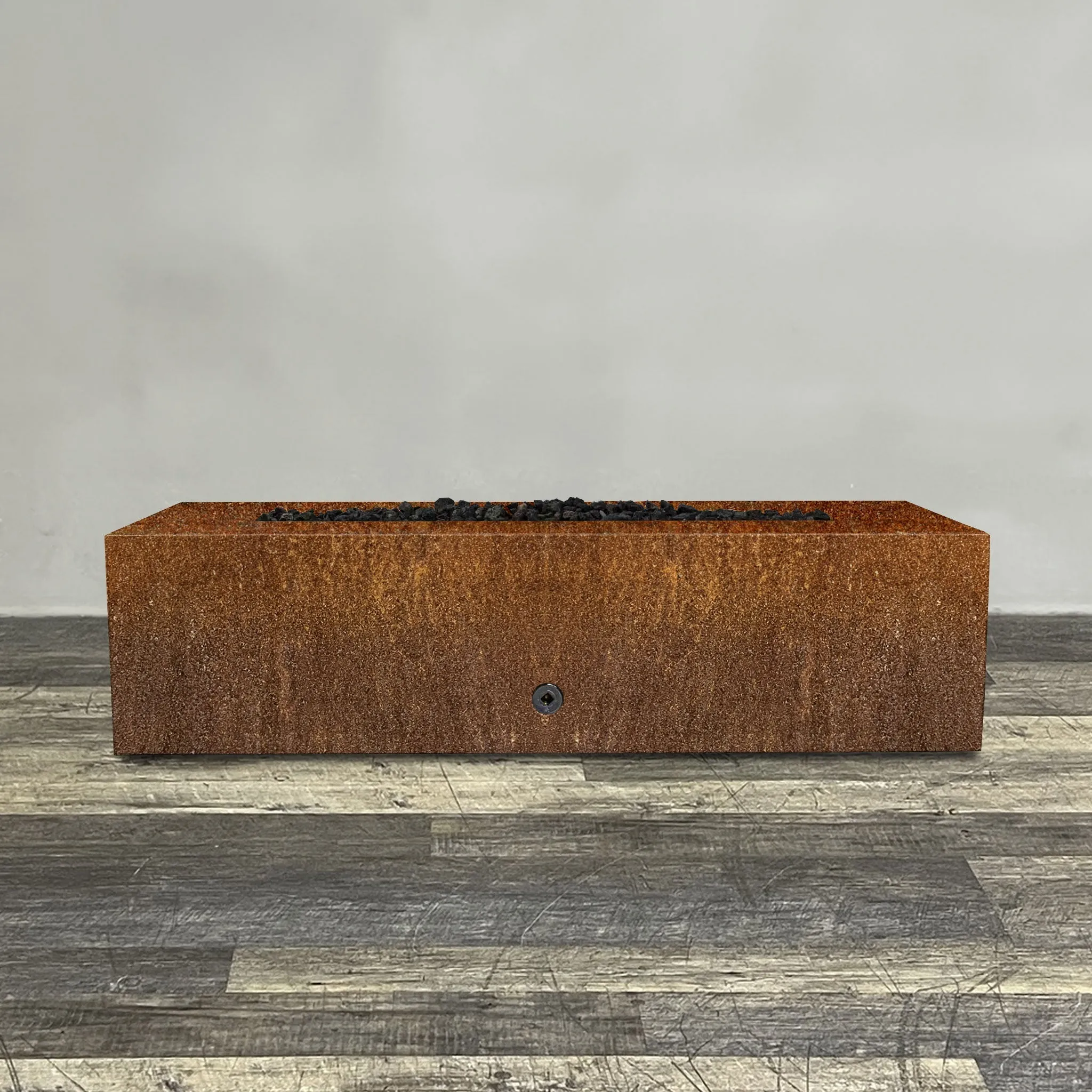 Starfire Designs Metal Gravity 60" x 24" Linear Corten Steel Gas Fire Pit