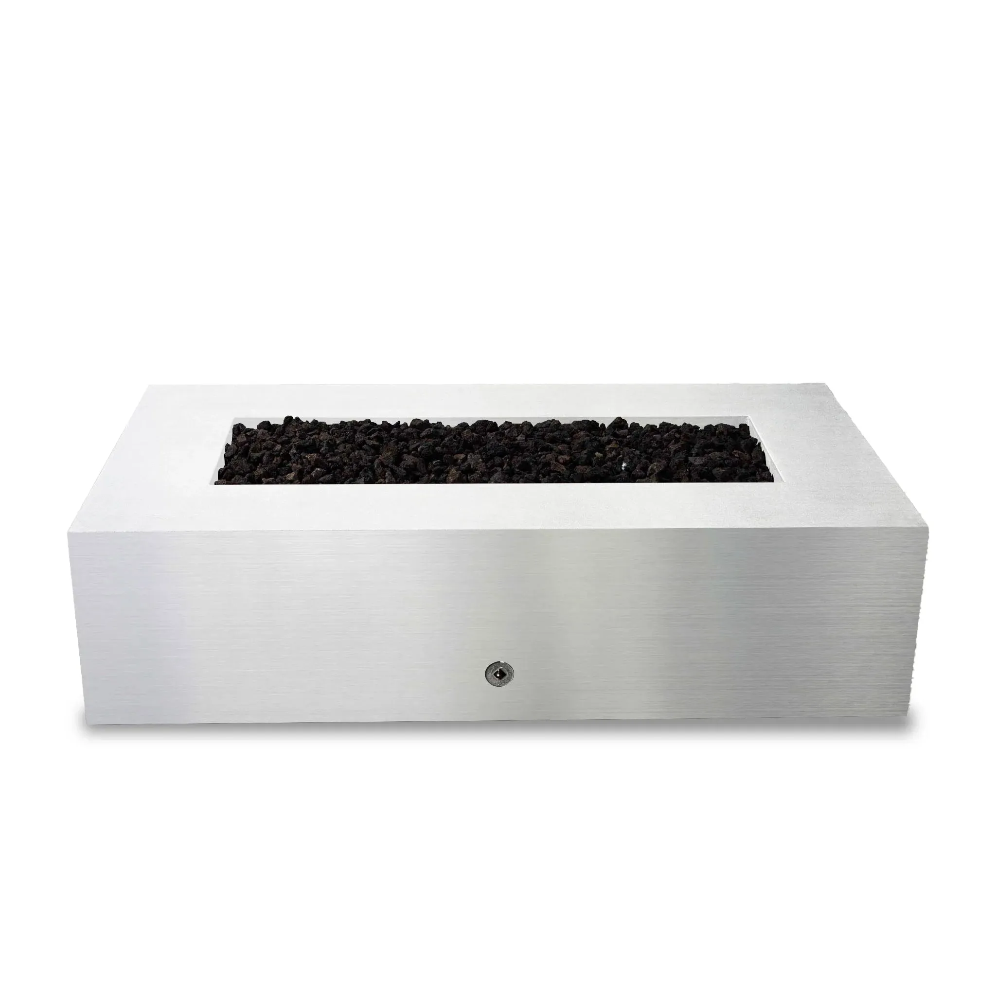 Starfire Designs Metal Gravity 60" x 32" Rectangle Stainless Steel Gas Fire Pit