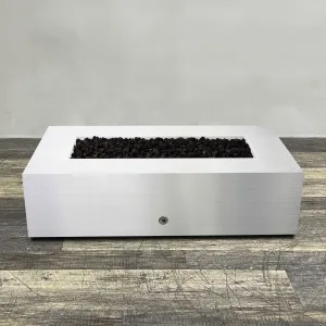 Starfire Designs Metal Gravity 60" x 32" Rectangle Stainless Steel Gas Fire Pit