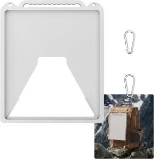 Starlink Mini Case Cover, Anti-Bump Silicone Protector with Hook to Hang Starlink Mini on The Backpack for Non-Stop Signal White