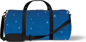 Stars Twinkle In The Blue Sky Sports Bag Tote Bag Waterproof Gym Bag with Shoulder Strap Zipper 2 Side Pockets for Men and Women, Travel and Storage Shoulder Bag.