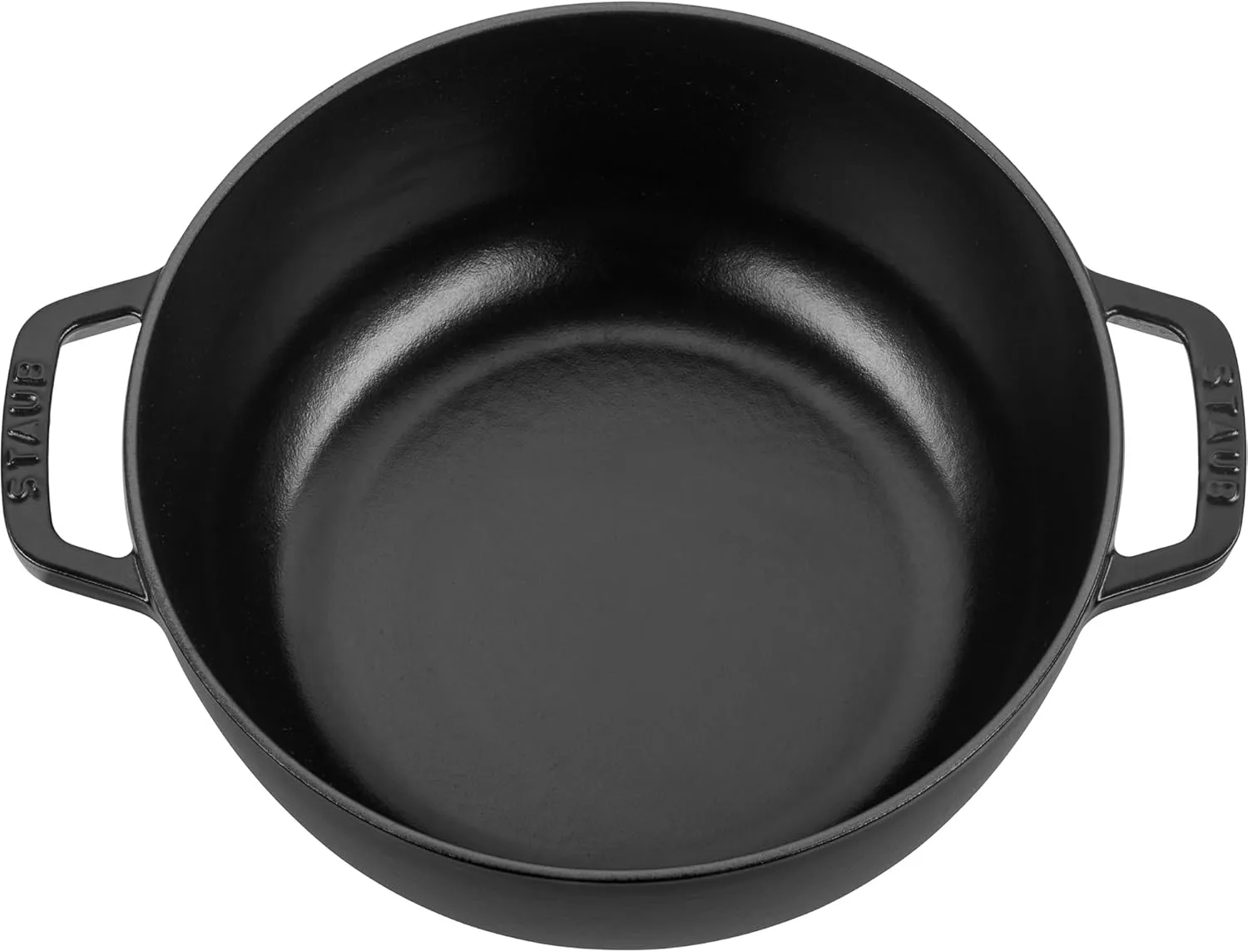 Staub Cast Iron Essential French Oven, Dutch Oven, 5-quart, serves 5-6, Made in France - Matte Black