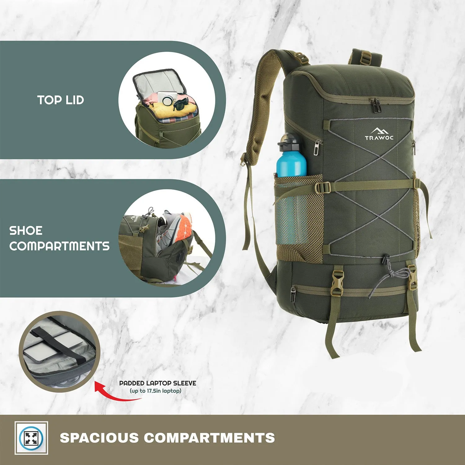 STEALTH-40 RUCKSACK-HUNTER-GREEN