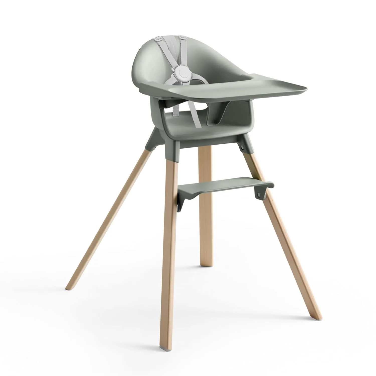 Stokke Clikk High Chair, Glacier Green - All-in-One High Chair with Tray   Harness - Light, Durable & Travel Friendly - Ergonomic with Adjustable Features - Best for 6-36 Months or Up to 33 lbs