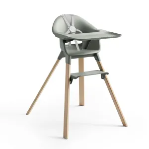 Stokke Clikk High Chair, Glacier Green - All-in-One High Chair with Tray   Harness - Light, Durable & Travel Friendly - Ergonomic with Adjustable Features - Best for 6-36 Months or Up to 33 lbs