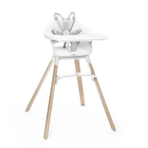 Stokke Clikk High Chair, White - All-in-One High Chair with Tray   Harness - Light, Durable & Travel Friendly - Ergonomic with Adjustable Features - Best for 6-36 Months or Up to 33 lbs