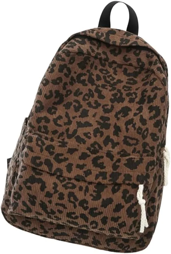 Student School Bag Autumn Winter Backpack Large Capacity Laptop Daypacks Leopards Print Backpack Travel Preppy Bag