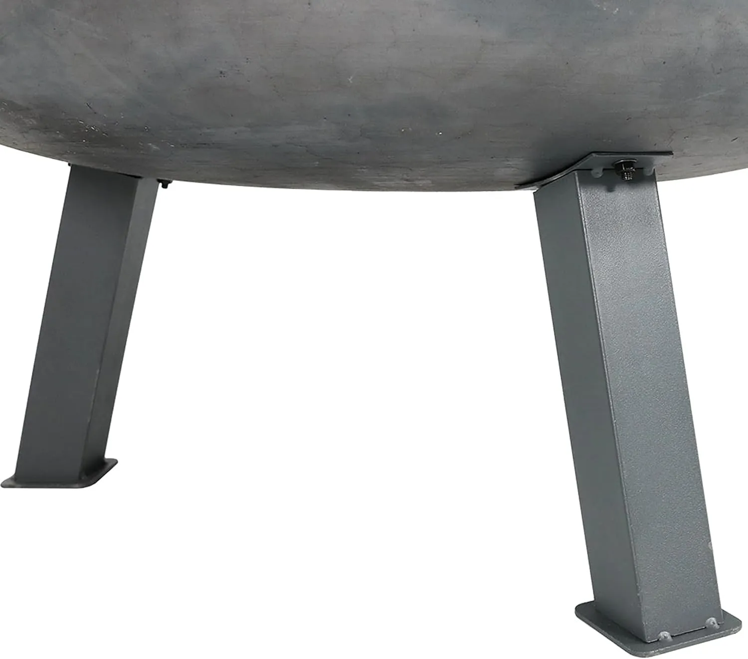 Sunnydaze 34-Inch Cast Iron Heavy-Duty Fire Pit for Outside - Wood-Burning Outdoor Fire Pit Bowl with Handles - Steel Finish