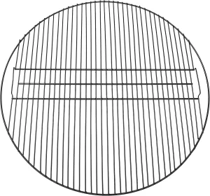 Sunnydaze Round Outdoor Fire Pit Cooking Grate - Heavy-Duty Black Steel Grilling Rack - 40-Inch